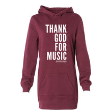 Thank God For Music Hooded Sweatshirt Dress