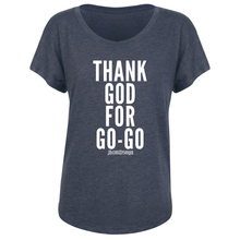 Thank God For Go-Go Women’s Dolman T-Shirt