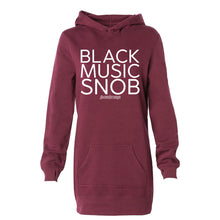 Black Music Snob Hooded Sweatshirt Dress