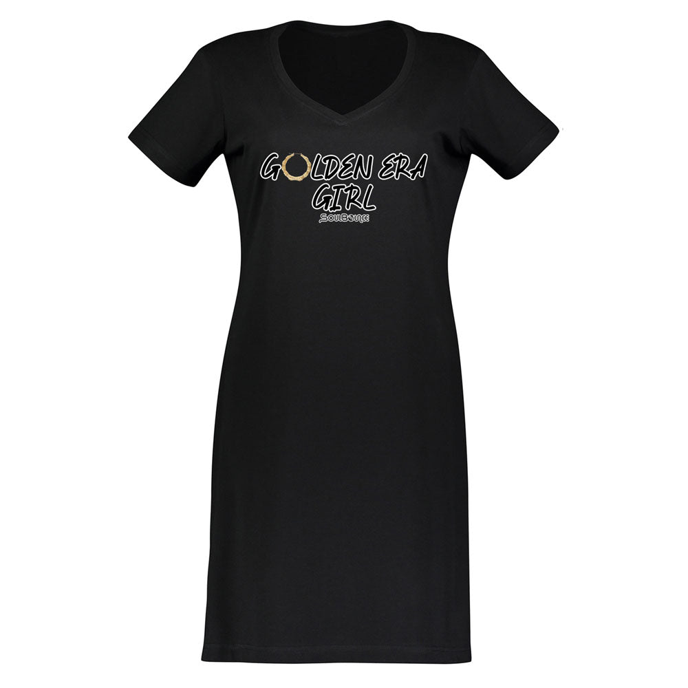 Golden Era Girl T-Shirt Dress Original Black / Women's S/M