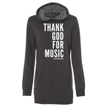 Thank God For Music Hooded Sweatshirt Dress